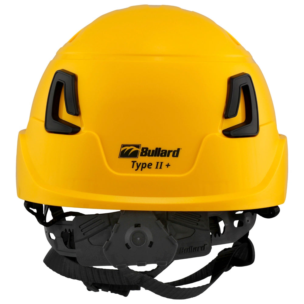 Bullard T2NFG Type II + Safety Helmet - Ratchet Suspension - Yellow