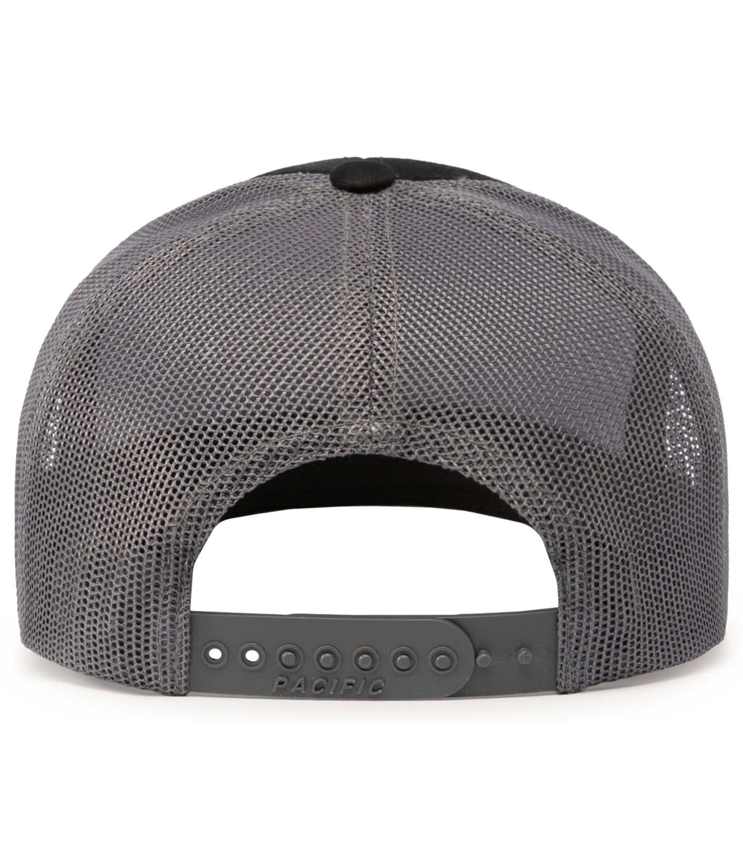 Pacific Headwear Trucker Snapback Cap - Black/Graphite/Black