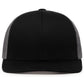 Pacific Headwear Trucker Snapback Cap - Black/Graphite/Black