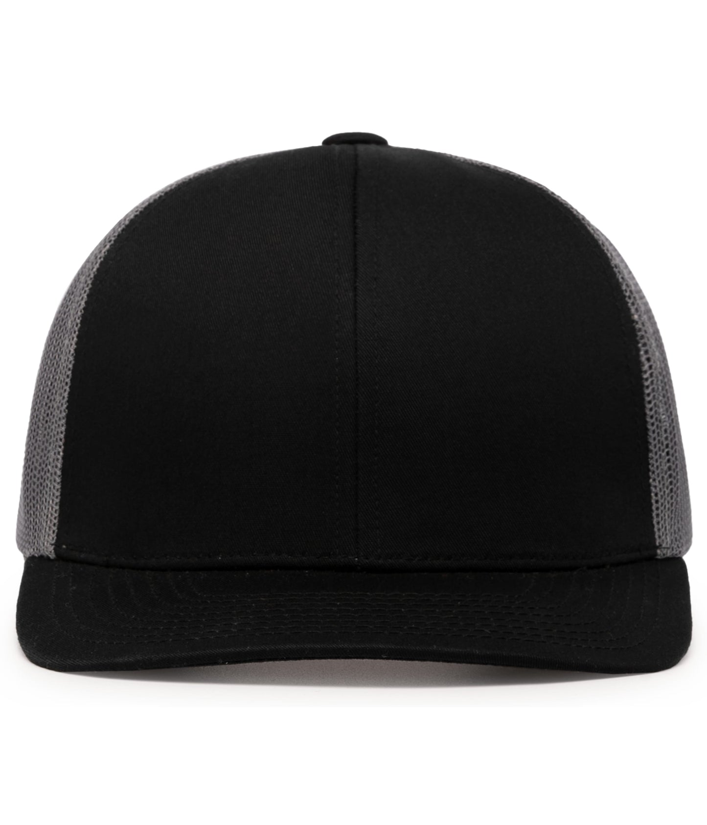 Pacific Headwear Trucker Snapback Cap - Black/Graphite/Black