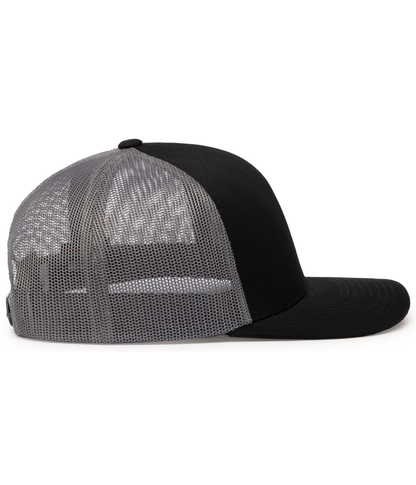 Pacific Headwear Trucker Snapback Cap - Black/Graphite/Black