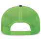 Pacific Headwear Trucker Snapback Cap - Black/Neon Green/Black