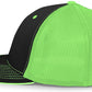 Pacific Headwear Trucker PacFlex Cap - Black/Neon Green/Black