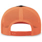Pacific Headwear Trucker Snapback Cap - Black/Neon Orange/Black
