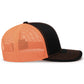 Pacific Headwear Trucker Snapback Cap - Black/Neon Orange/Black
