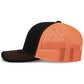 Pacific Headwear Trucker Snapback Cap - Black/Neon Orange/Black