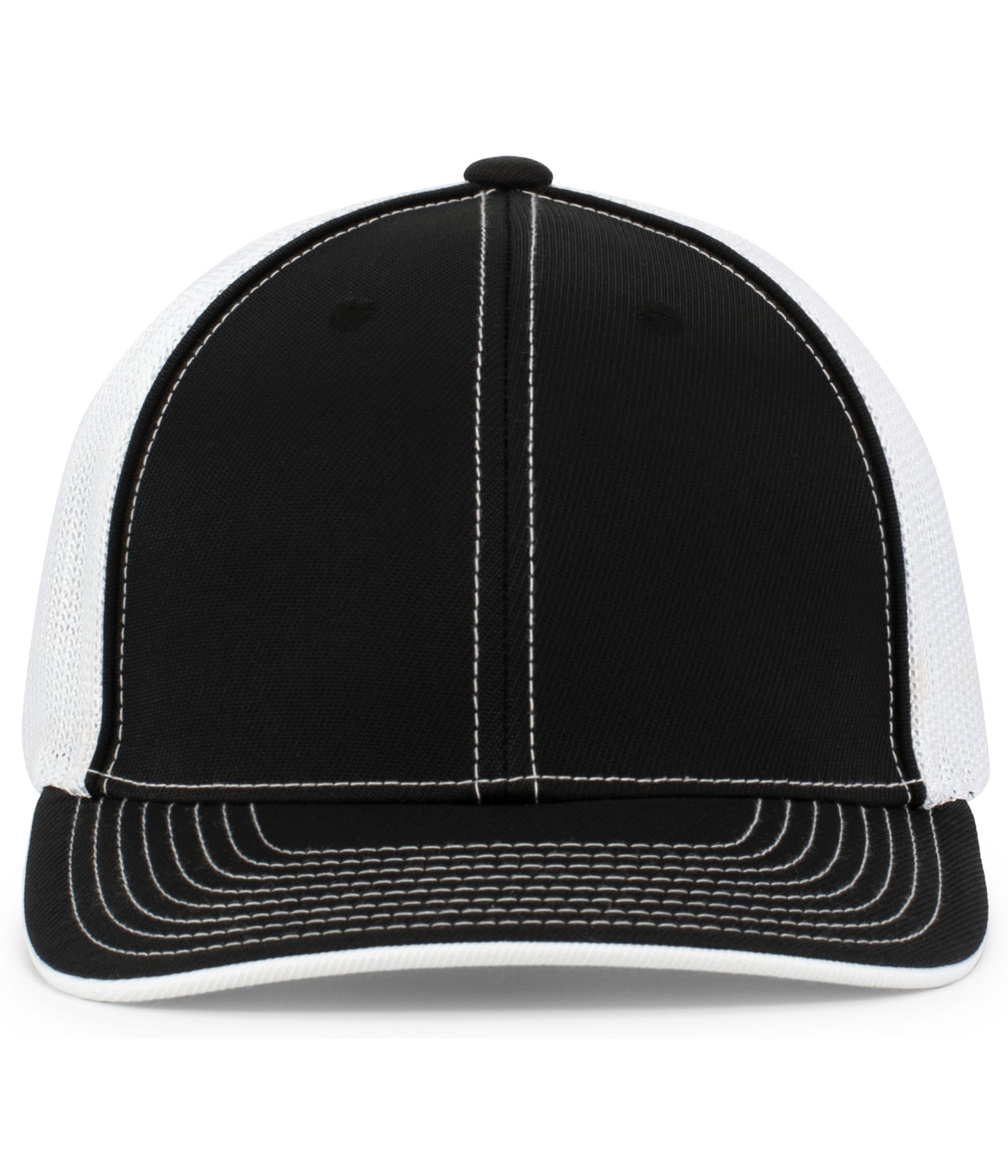 Pacific Headwear Trucker PacFlex Cap - White/Black/Black
