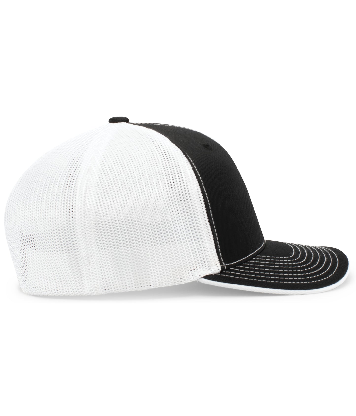 Pacific Headwear Trucker PacFlex Cap - White/Black/Black