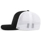 Pacific Headwear Trucker Snapback Cap - Black/White/Black