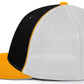 Pacific Headwear Trucker PacFlex Cap - Black/White/Gold