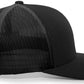 Pacific Headwear Trucker Snapback Cap - Black