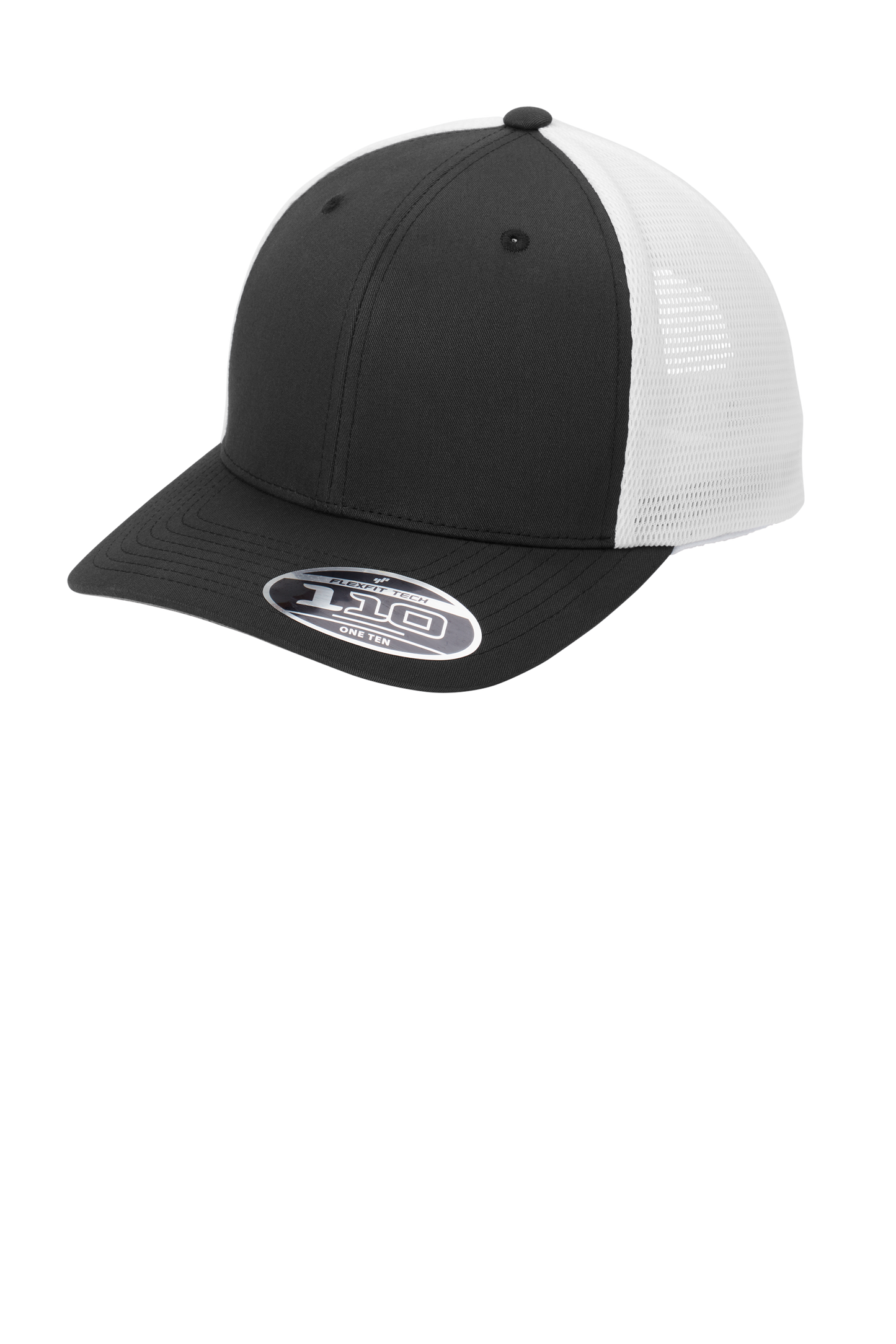 Port Authority® Flexfit 110® Mesh Cap - Black/White
