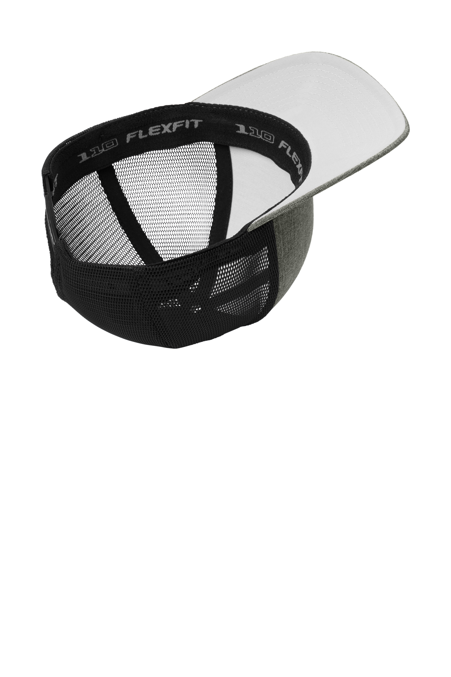 Port Authority® Flexfit 110® Mesh Cap - Heather Graphite/Black