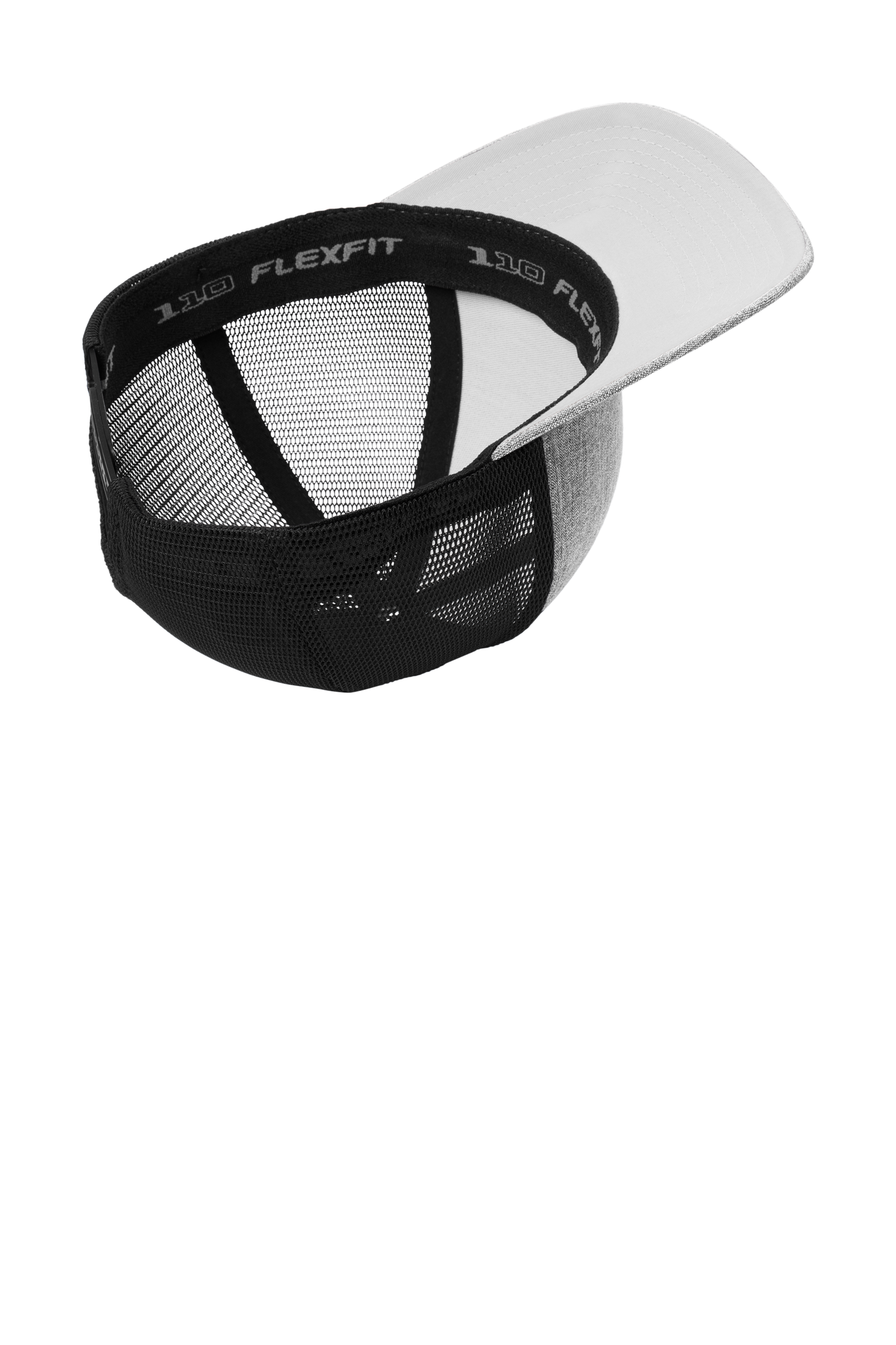 Port Authority® Flexfit 110® Mesh Cap - Heather Silver/Black