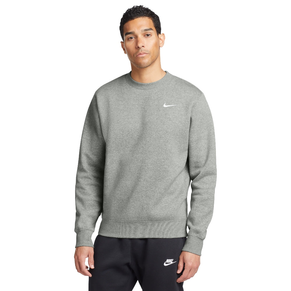 Nike Club Fleece Crew - Dark Grey Heather