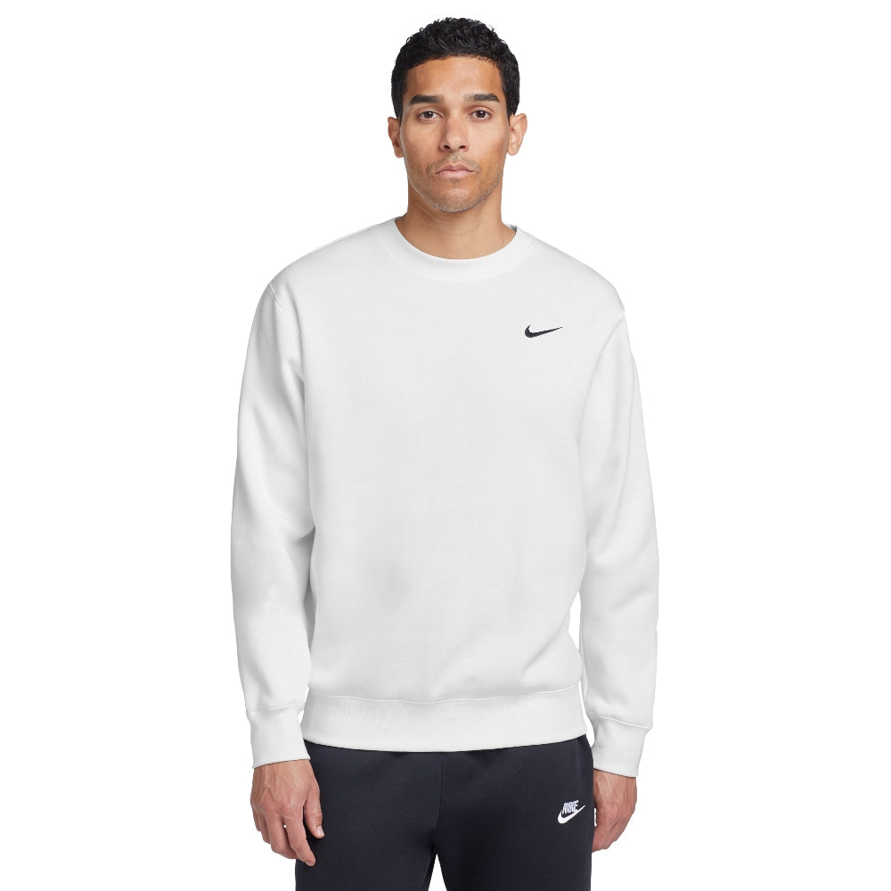Nike Club Fleece Crew - White