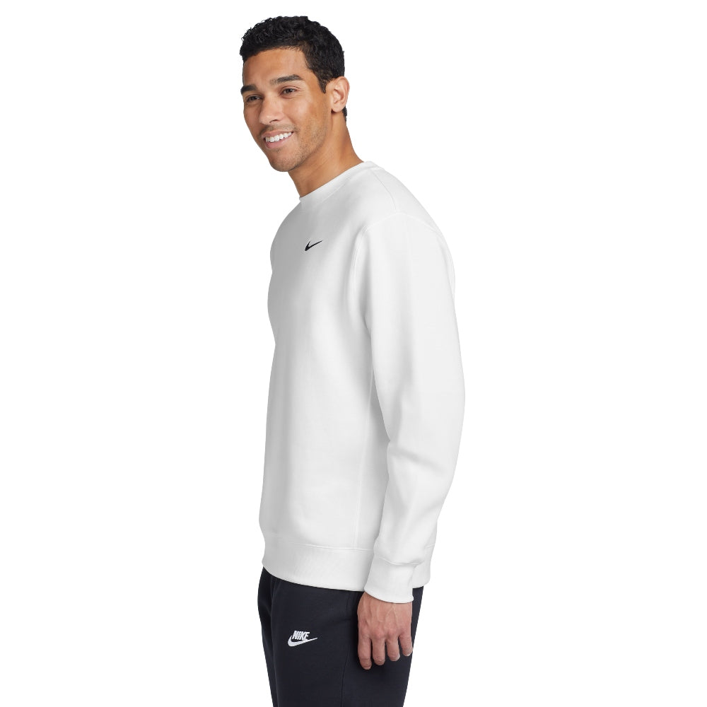 Nike Club Fleece Crew - White