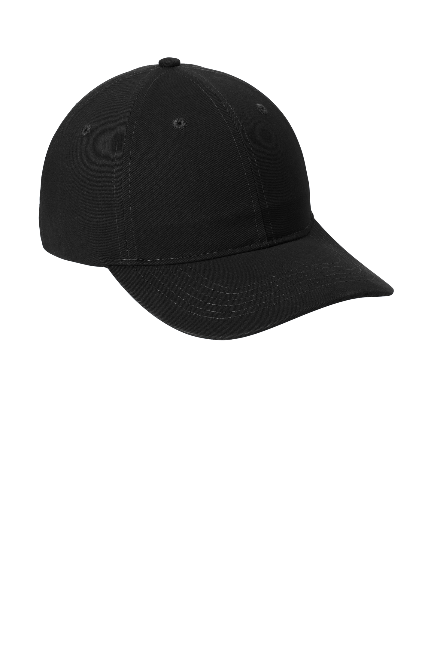 Port & Company® - Brushed Twill Low Profile Cap - Black