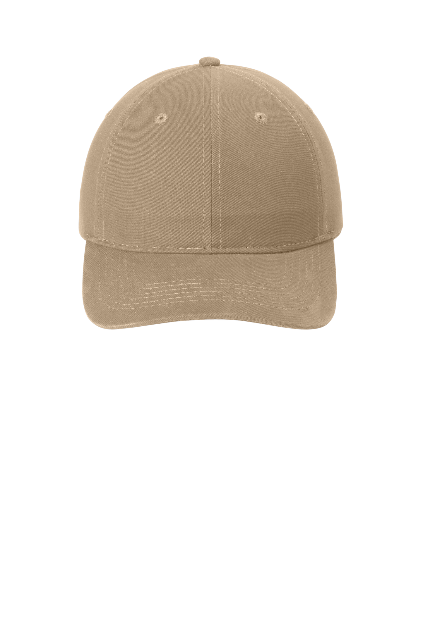 Port & Company® - Brushed Twill Low Profile Cap - Khaki