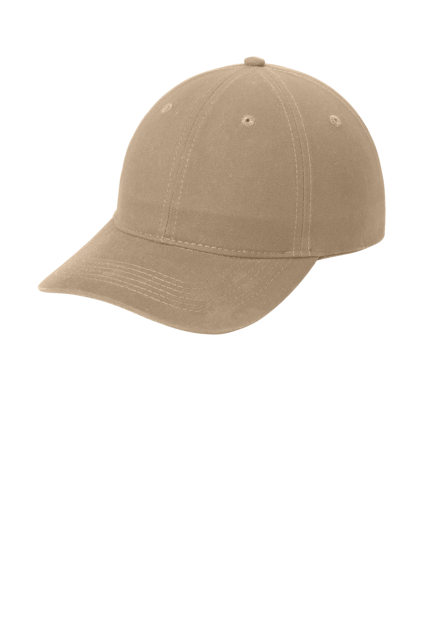 Port & Company® - Brushed Twill Low Profile Cap - Khaki