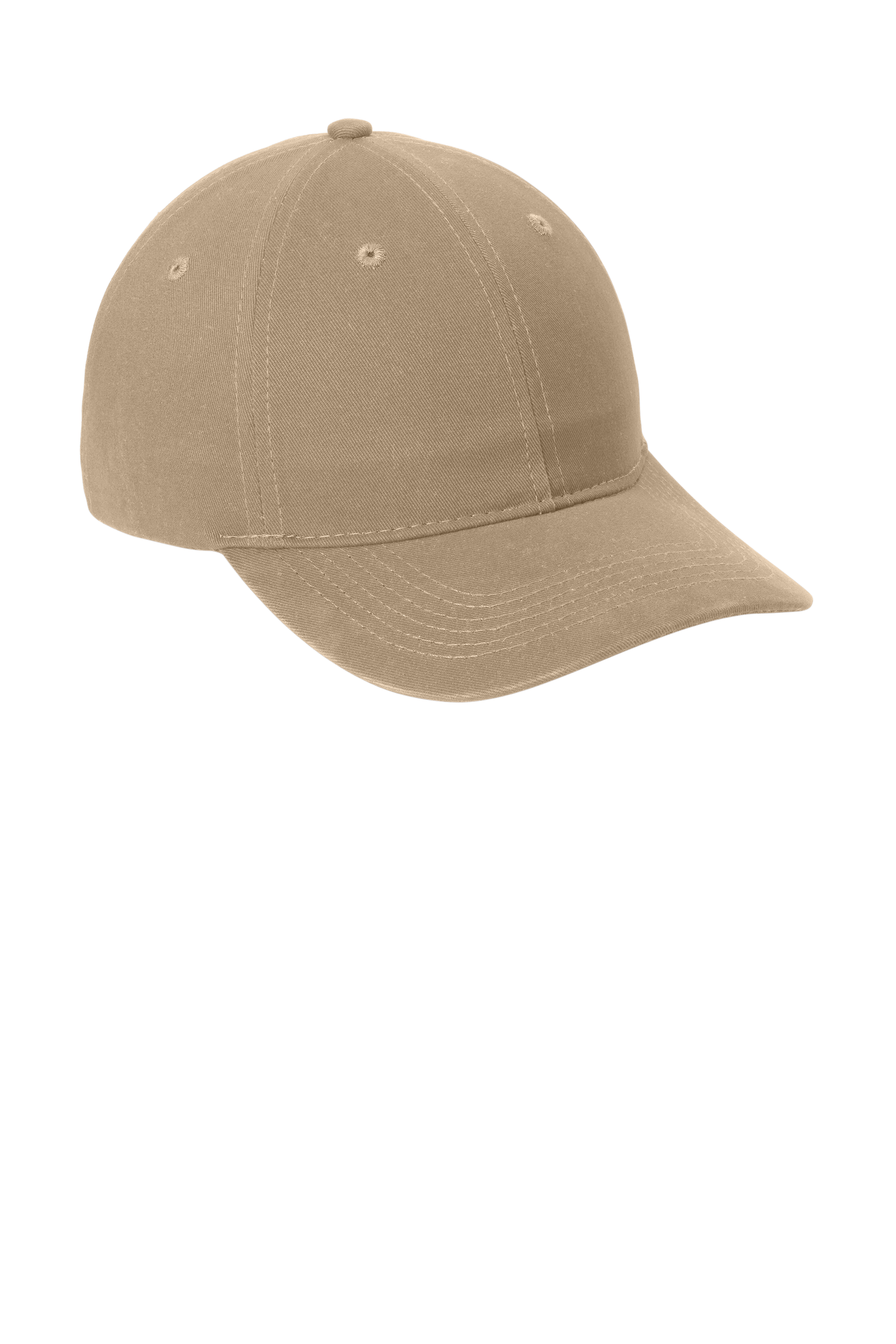 Port & Company® - Brushed Twill Low Profile Cap - Khaki