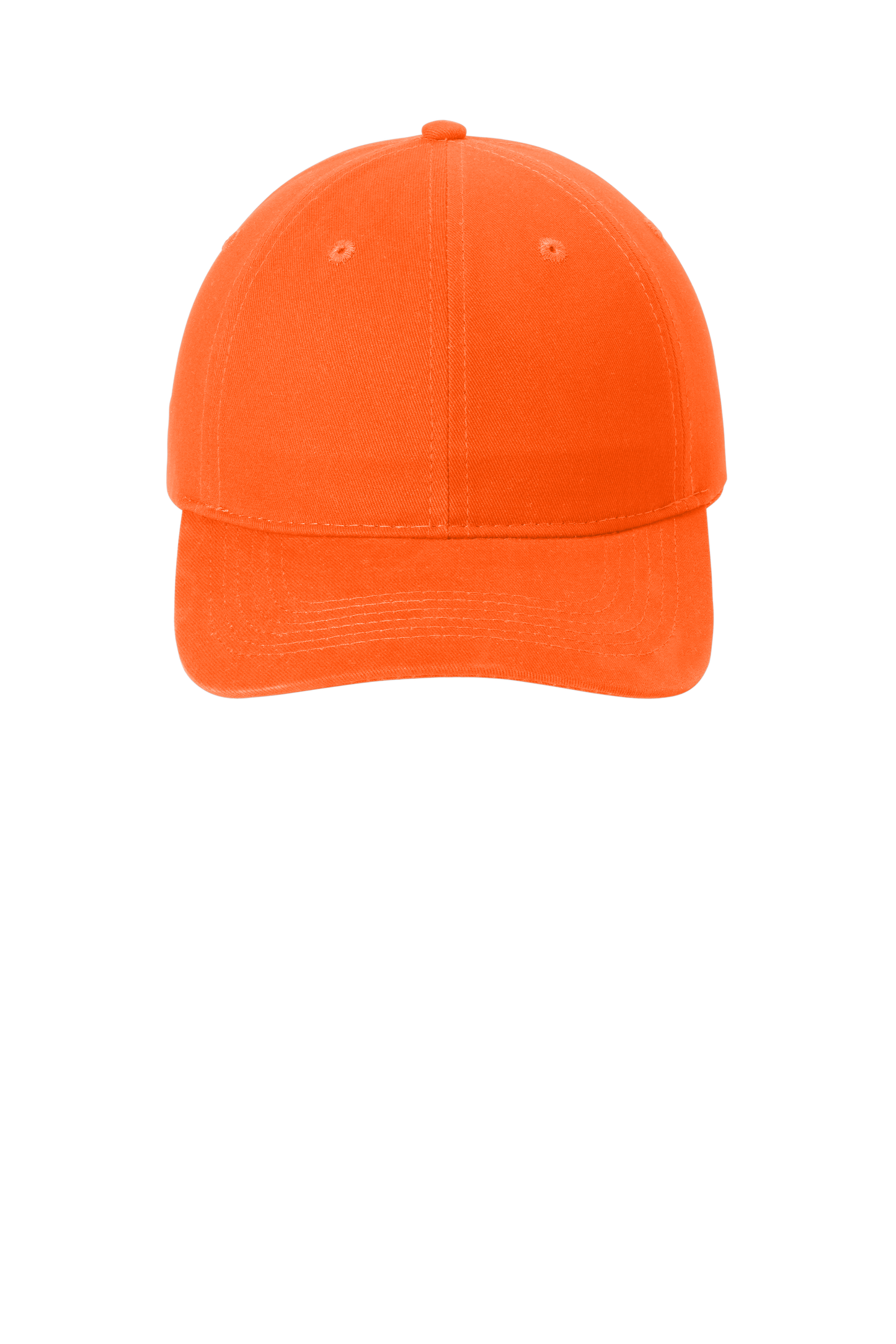 Port & Company® - Brushed Twill Low Profile Cap - Orange