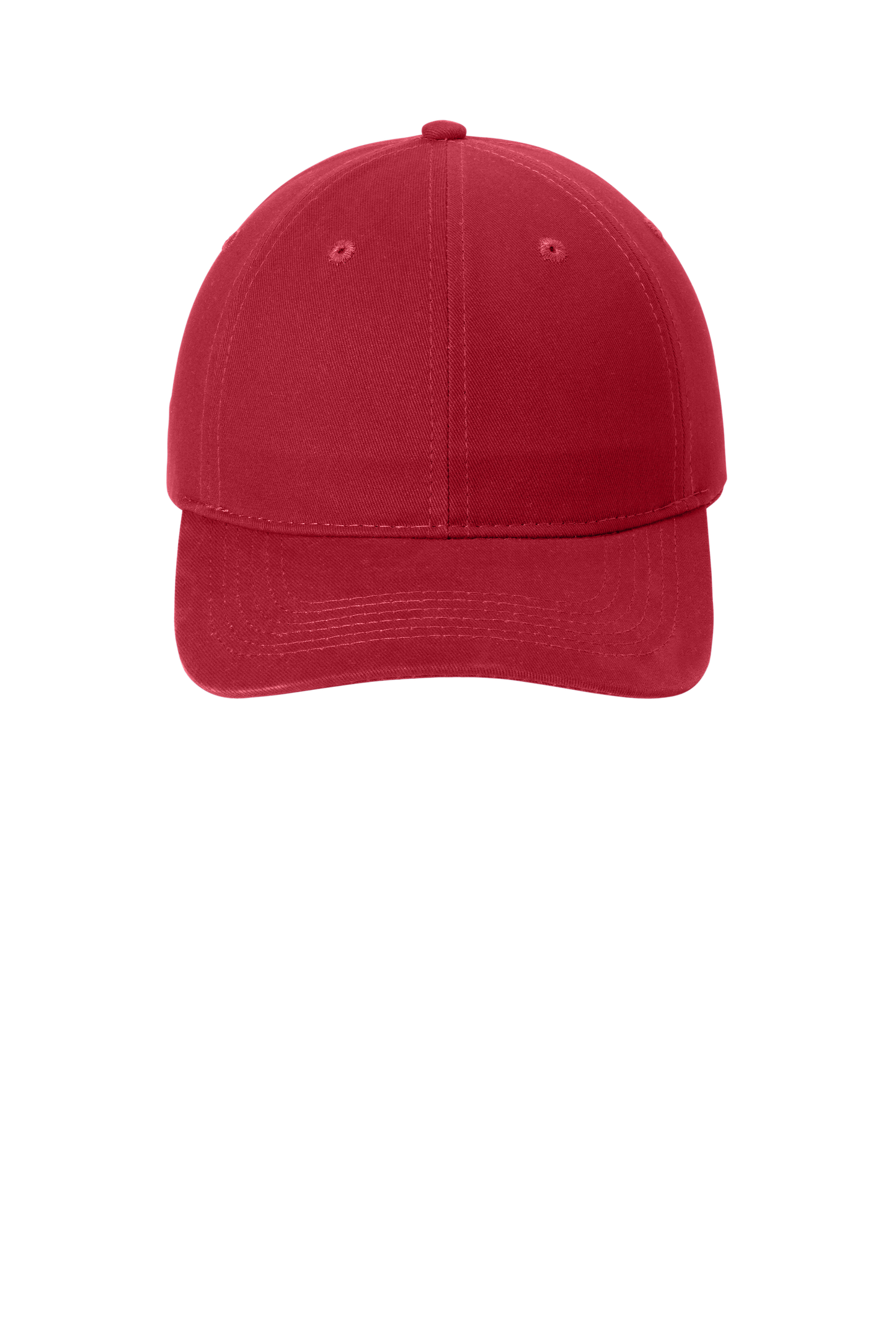 Port & Company® - Brushed Twill Low Profile Cap - Red