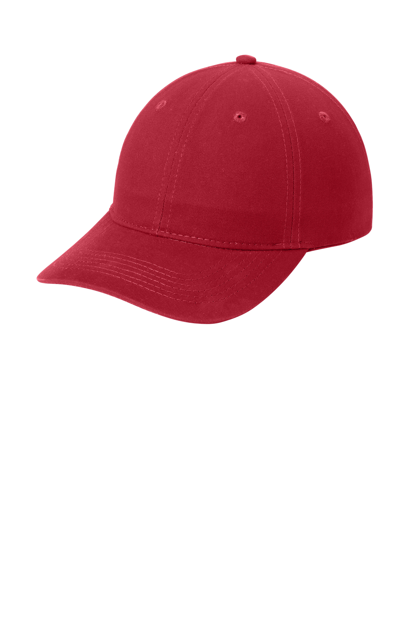 Port & Company® - Brushed Twill Low Profile Cap - Red