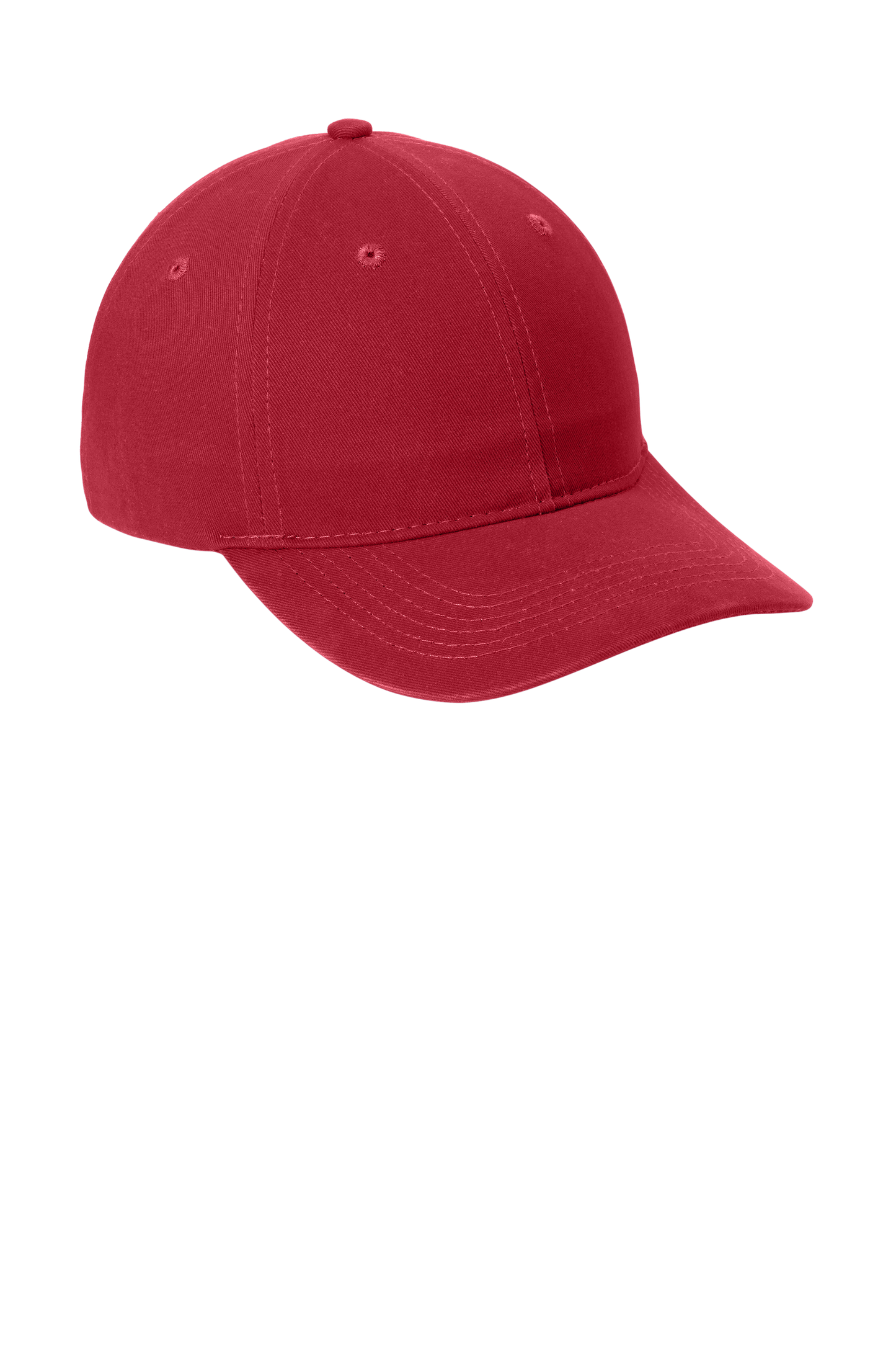 Port & Company® - Brushed Twill Low Profile Cap - Red