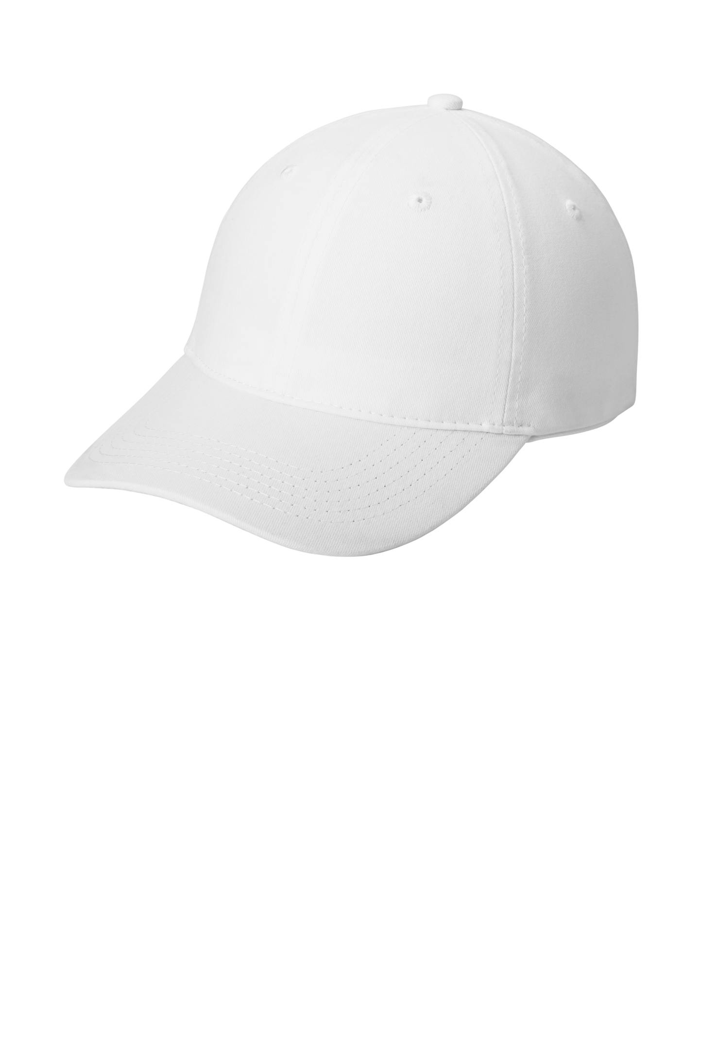 Port & Company® - Brushed Twill Low Profile Cap - White