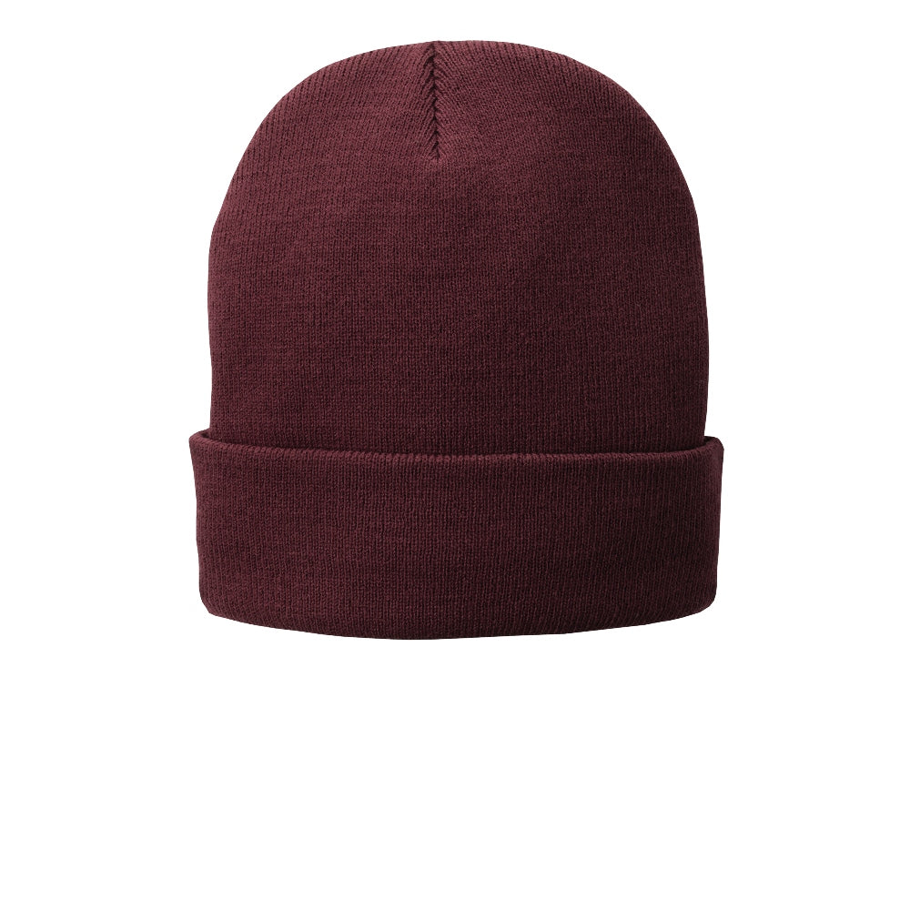 Port & Company® Fleece-Lined Knit Cap - Maroon