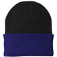 Port & Company® - Knit Cap - Black / Athletic Royal