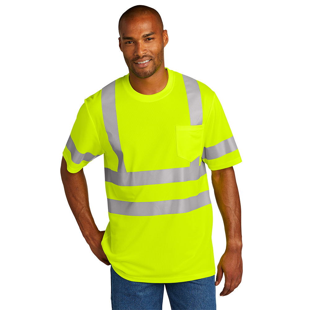 CornerStone® ANSI 107 Class 3 Mesh Tee - Safety Yellow