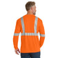 CornerStone® ANSI 107 Class 2 Long Sleeve Safety T-Shirt- Safety Orange/Reflective