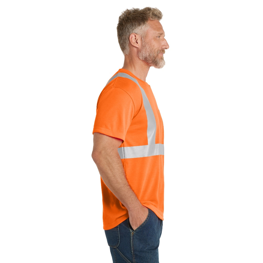 CornerStone® ANSI 107 Class 2 Safety T-Shirt - Safety Orange/Reflective