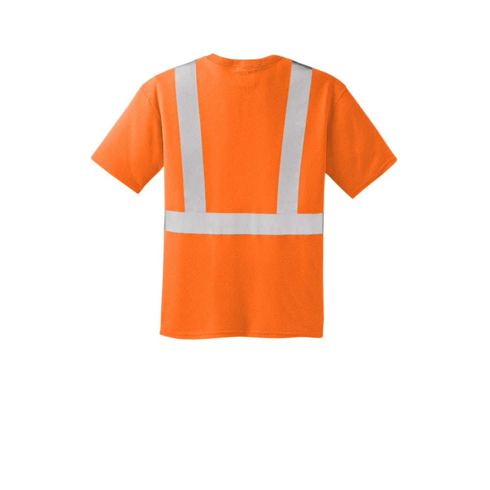 CornerStone® ANSI 107 Class 2 Safety T-Shirt - Safety Orange/Reflective