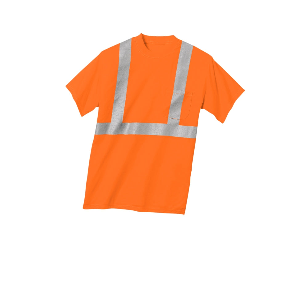 CornerStone® ANSI 107 Class 2 Safety T-Shirt - Safety Orange/Reflective