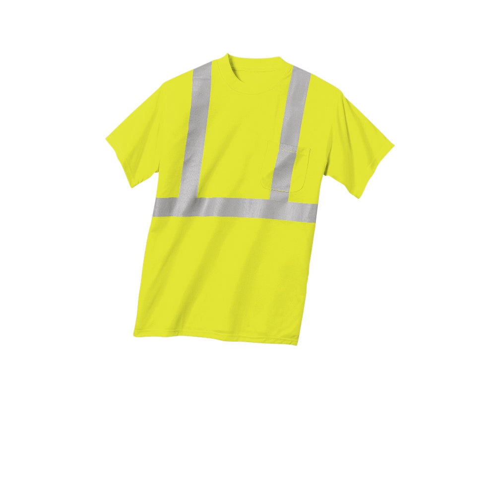 CornerStone® ANSI 107 Class 2 Safety T-Shirt - Safety Yellow/Reflective