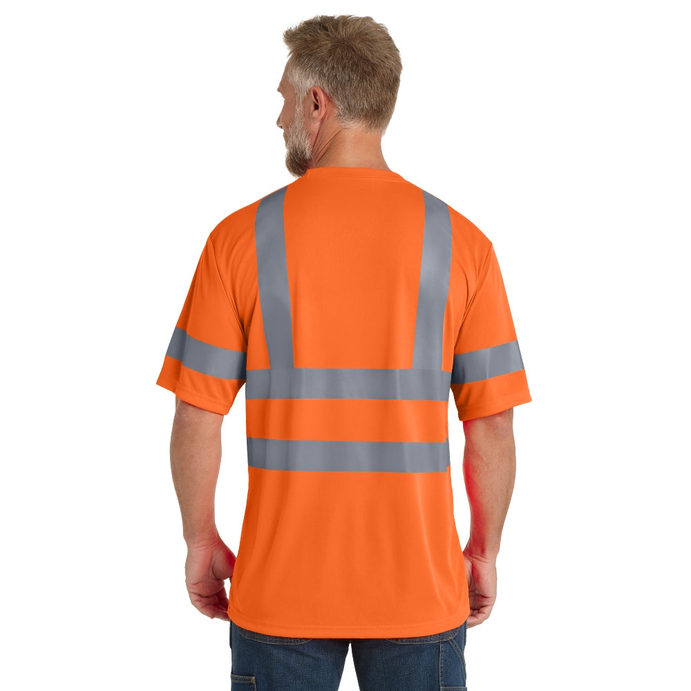 CornerStone® ANSI 107 Class 3 Short Sleeve Snag-Resistant Reflective T-Shirt - Safety Orange/Reflective