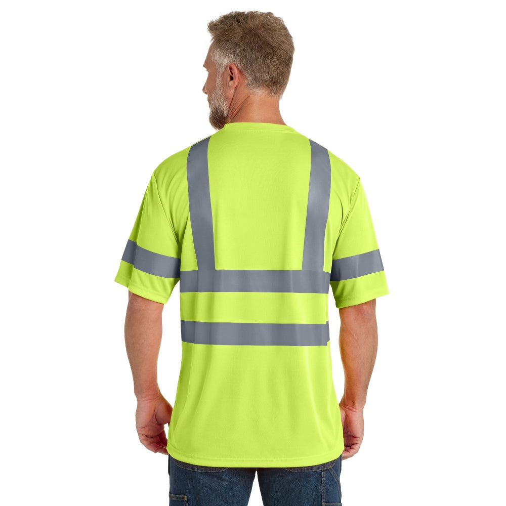 CornerStone® ANSI 107 Class 3 Short Sleeve Snag-Resistant Reflective T-Shirt - Safety Yellow/Reflective