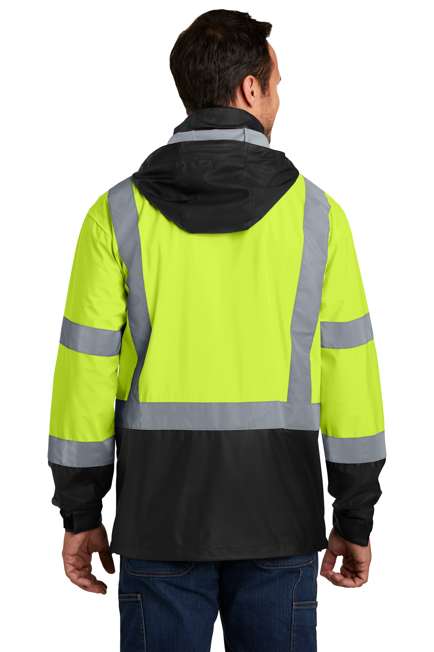 CornerStone® - ANSI 107 Class 3 Safety Windbreaker - Safety Yellow / Black
