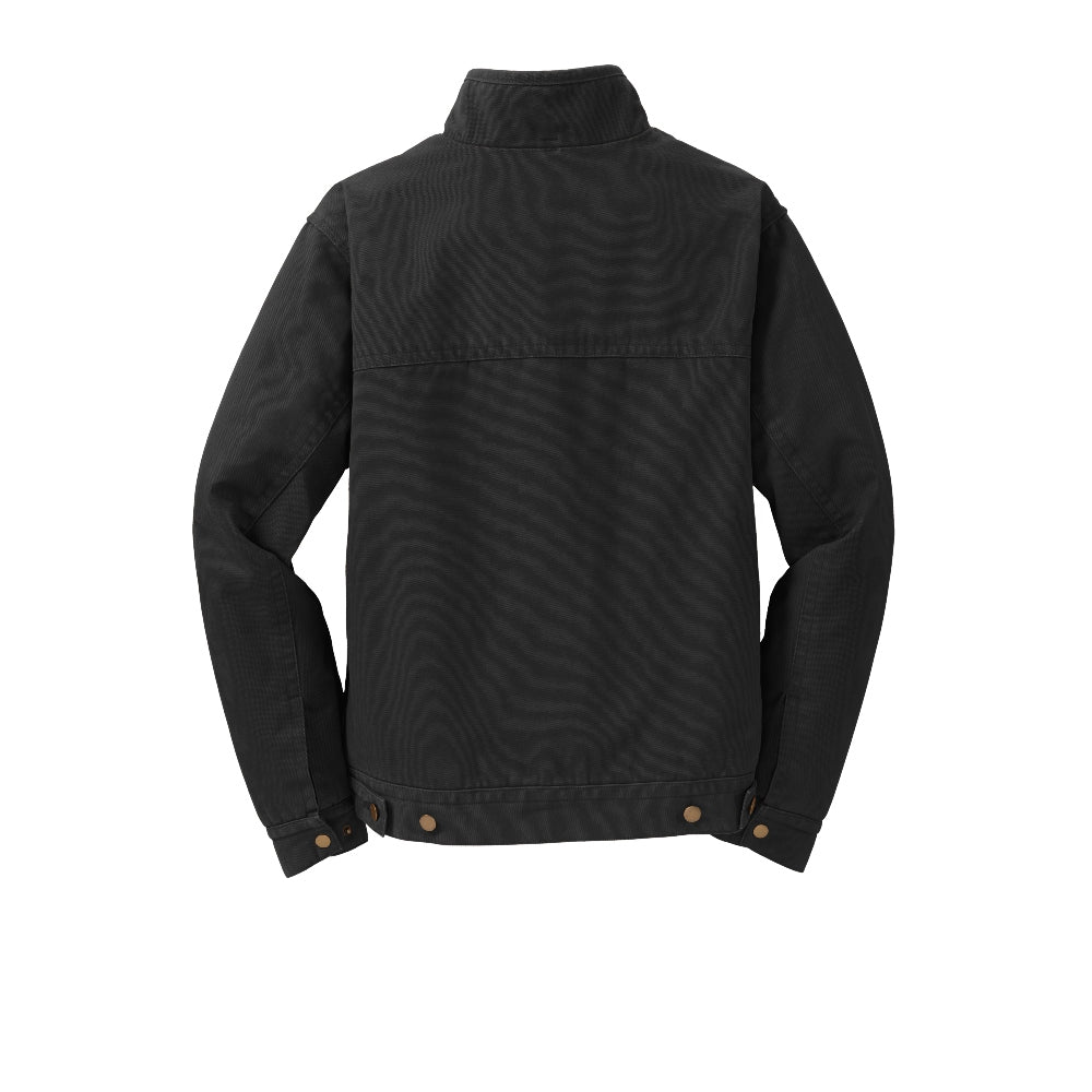 CornerStone® Washed Duck Cloth Flannel-Lined Work Jacket - Black