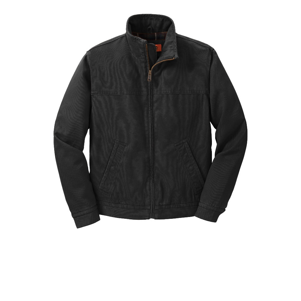 CornerStone® Washed Duck Cloth Flannel-Lined Work Jacket - Black