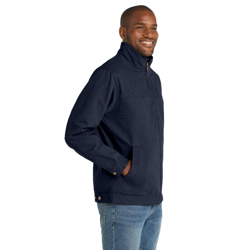 CornerStone® Washed Duck Cloth Flannel-Lined Work Jacket - Navy