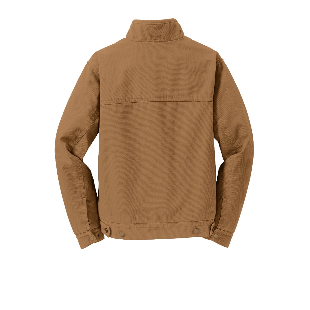 CornerStone® Washed Duck Cloth Flannel-Lined Work Jacket - Duck Brown
