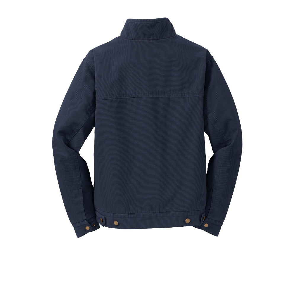 CornerStone® Washed Duck Cloth Flannel-Lined Work Jacket - Navy