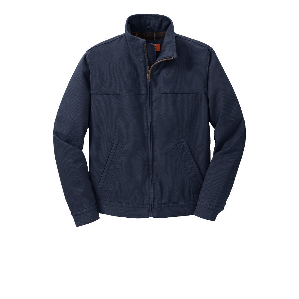 CornerStone® Washed Duck Cloth Flannel-Lined Work Jacket - Navy
