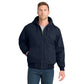 CornerStone® Washed Duck Cloth Insulated Hooded Work Jacket - Navy