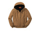 CornerStone® Washed Duck Cloth Insulated Hooded Work Jacket - Duck Brown