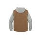 CornerStone® Duck Fleece Full-Zip Hooded Jacket - Duck Brown/Heather Grey